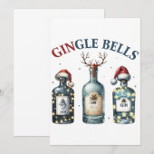 Invitation Cadeau de Noël Gingle Bells (Devant / Derrière)