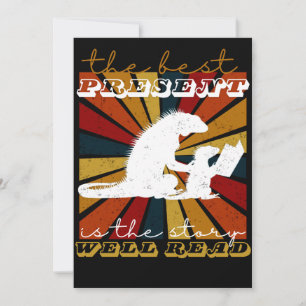 Invitation Cadeau de Noël graphique Iguana pour les amateurs 