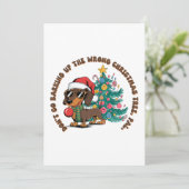 Invitation Cadeau de Noël Ne Partez Pas en Aboiements (Debout devant)