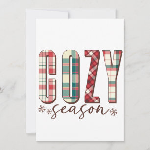Invitation Cadeau de Noël Saison Cosy