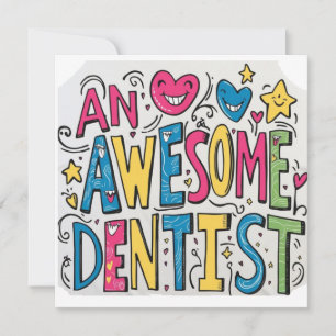 Invitation Cadeau de remerciement pour dentiste