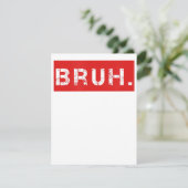 Invitation Cadeau de salutation frère drôle de dicton mème po (Debout devant)