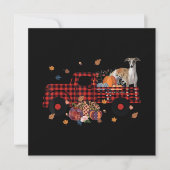 Invitation Cadeau de Thanksgiving Halloween camion de citroui (Devant)