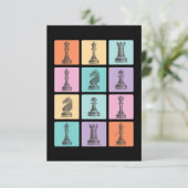 Invitation Cadeau d'échecs | J'Aime Vraiment Les Pièces D'Éch (Debout devant)