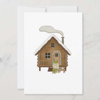 Invitation Cadeau d'illustration de grenouille hivernale Cott