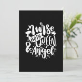 Invitation Cadeau d'infirmière | Infirmière à la fois reine e (Debout devant)