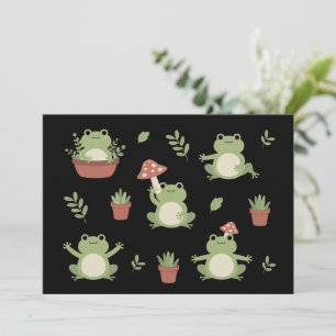 Invitation Cadeau drôle de grenouille mignonne pour amateur d