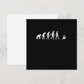 Invitation Cadeau drôle d'évolution de water-polo pour joueur (Devant / Derrière)