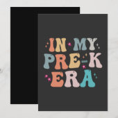 Invitation Cadeau drôle et funky de rentrée pour mes années p (Devant / Derrière)