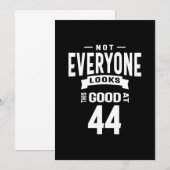 Invitation Cadeau drôle pour 44 ans - 44e anniversaire (Devant / Derrière)