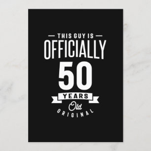Invitation Cadeau drôle pour 50 ans - 50e anniversaire