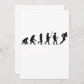 Invitation Cadeau Fantastique d'Évolution Humaine Drôle de Fo (Devant / Derrière)