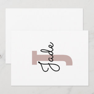 Invitation Cadeau Monogramme personnalisé pour les noms comme