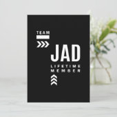 Invitation Cadeau personnalisé de nom d'anniversaire Jad (Debout devant)