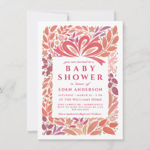 Invitation Cadeau pour Baby Shower Fille
