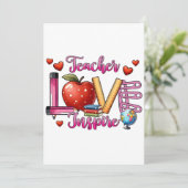 Invitation Cadeau pour Enseignant | Enseignant Amour Inspire (Debout devant)