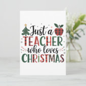 Invitation Cadeau pour Enseignant | Juste un Enseignant qui A (Debout devant)
