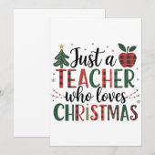 Invitation Cadeau pour Enseignant | Juste un Enseignant qui A (Devant / Derrière)