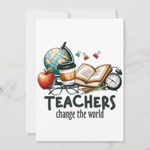 Invitation Cadeau pour Enseignant Les Enseignants Changent
