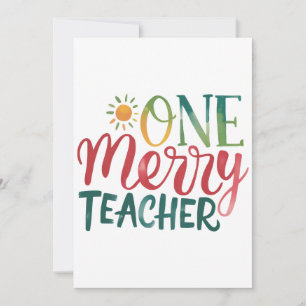 Invitation Cadeau pour Enseignant Un Enseignant Joyeux