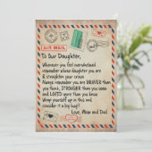 Invitation Cadeau pour fille | À notre fille amour de maman p (Debout devant)