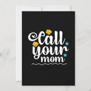 Invitation Cadeau pour maman Appelez votre maman