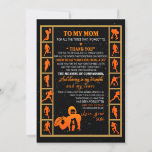 Invitation Cadeau pour maman Lettre à ma maman amour de vot