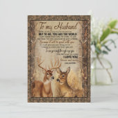 Invitation Cadeau pour mari | Lettre à mon mari de la part de (Debout devant)