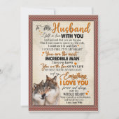 Invitation Cadeau pour mari | Lettre à mon mari de la part de (Devant)