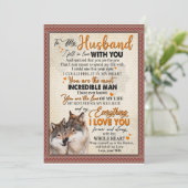 Invitation Cadeau pour mari | Lettre à mon mari de la part de (Debout devant)