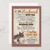 Invitation Cadeau pour mari | Lettre à mon mari de la part de (Devant / Derrière)