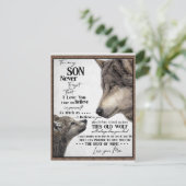 Invitation Cadeau pour mon fils, maman et fils, lettre d'amou (Debout devant)