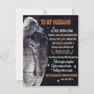 Invitation Cadeau pour mon mari, Cadeau personnalisé