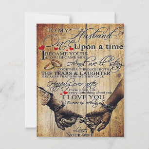 Invitation Cadeau pour mon mari, conception pour mon mari