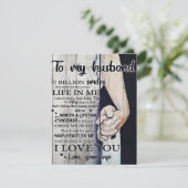 Invitation Cadeau pour mon mari | Lettre charmante pour mon m (Debout devant)