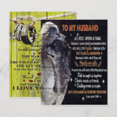 Invitation Cadeau pour mon mari, présent personnalisé (Devant / Derrière)