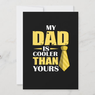 Invitation Cadeau pour papa | Mon père est plus cool