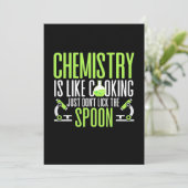 Invitation Cadeau pour Scientifique | La Chimie Est Comme La  (Debout devant)