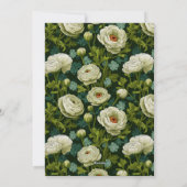 Invitation Cadeau unique Ranunculus Sparkle pour premier anni (Dos)