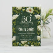 Invitation Cadeau unique Ranunculus Sparkle pour premier anni (Debout devant)