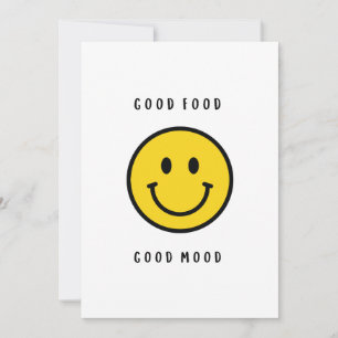 Invitation Cadeau visage souriant, visage emoji