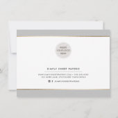 Invitation CADEAU VOUCHER moderne élégant affaires neutre gri (Dos)