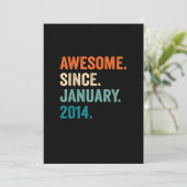 Invitation Cadeaux 9 ans 9e anniversaire garçon stupéfiant de (Debout devant)