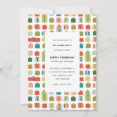 Invitation Cadeaux d'aquarelle Noël Présentations Fête (Devant)