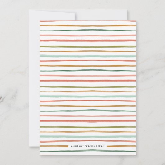 Invitation Cadeaux d'aquarelle Noël Présentations Fête (Dos)