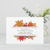 Invitation cadeaux d'automne (Debout devant)