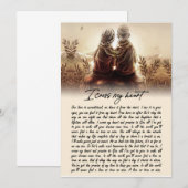 Invitation Cadeaux de couple | Pour mon âme sœur, je croise m (Devant / Derrière)