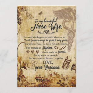 Invitation Cadeaux de femme infirmière Lettre à ma belle ép