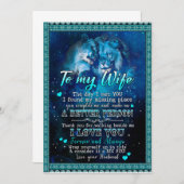 Invitation Cadeaux de femme | Lettre À Ma Femme Amour Du Mari (Devant / Derrière)