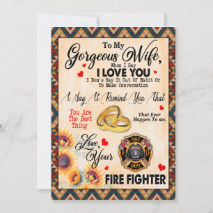 Invitation Cadeaux de femme  Lettre à ma femme Amour du mari